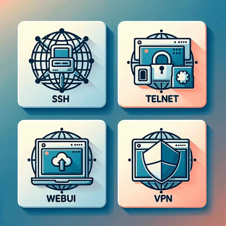 ssh telnet webui vpn