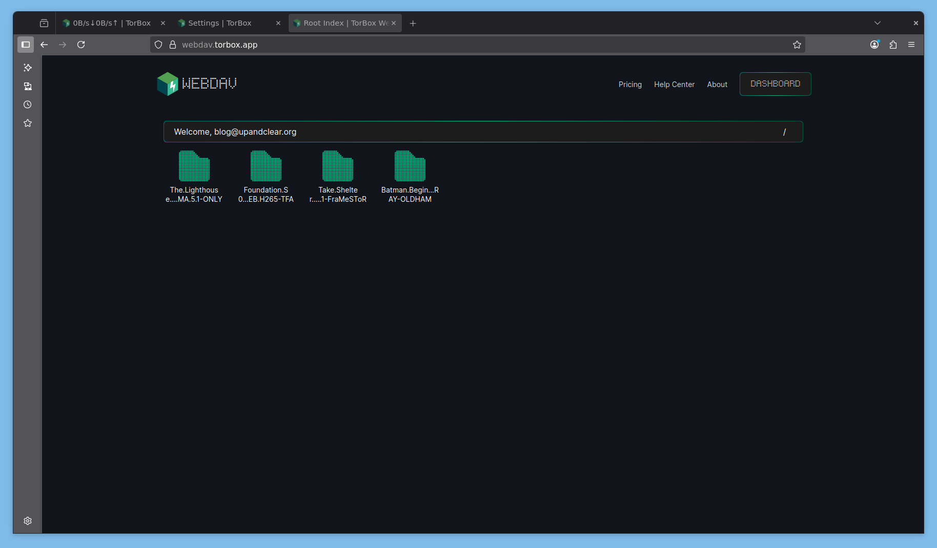 2025 07 25 07 13 51 root index torbox webdav — mozilla firefox (ubuntu)