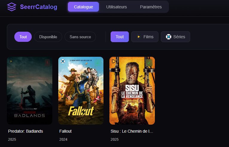 SeerrCatalog : l’addon Over/Jelly/Seerr pour Stremio