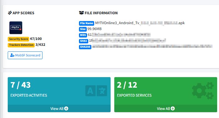 MobSF : framework packagé en Docker pour analyser des applications mobiles