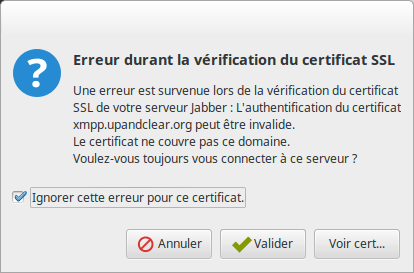 Erreur SSL