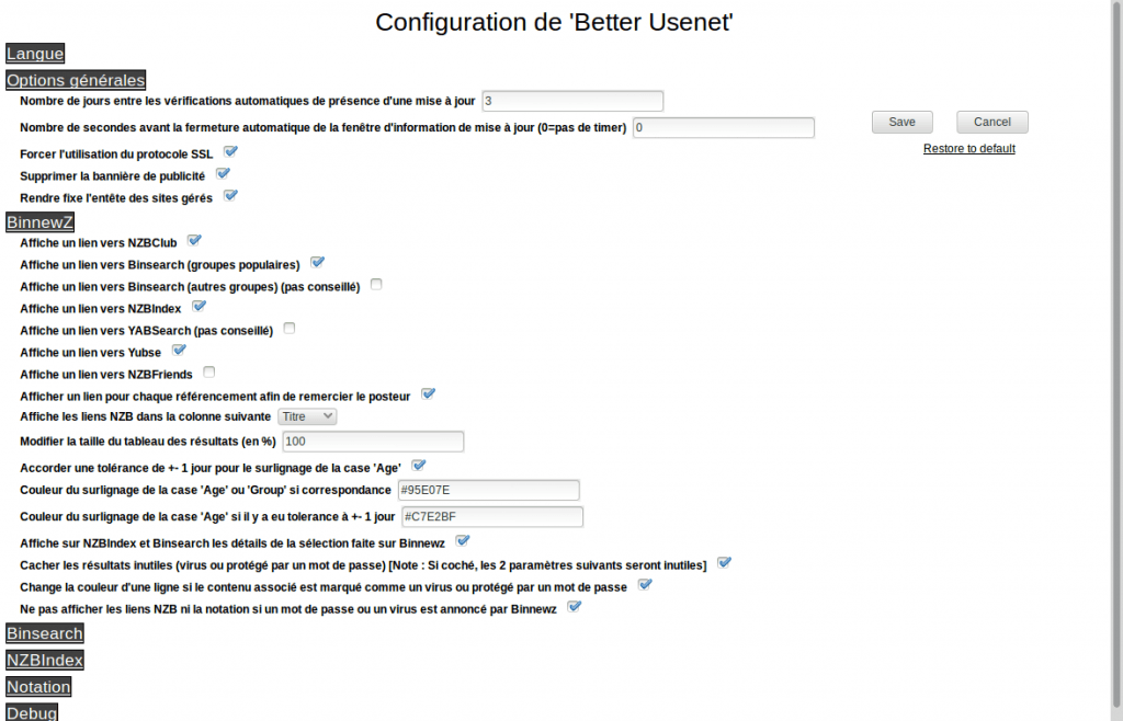 Options BU