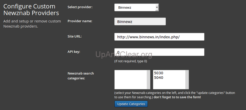 providers/custom newznab